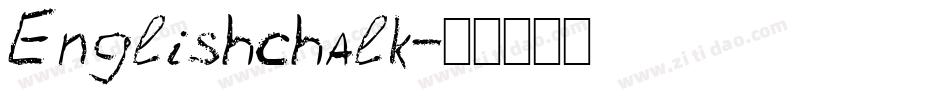 English chalk字体转换